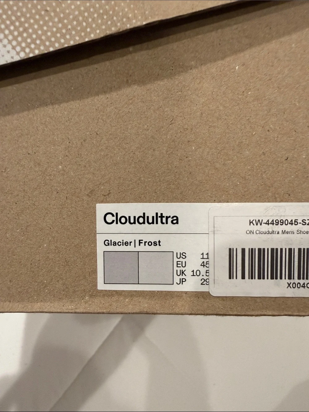 On Running Men's Cloudultra Athletic Shoes - Gray and White - Picture 4 of 4